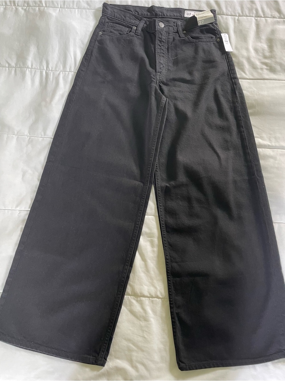 GAP Black Baggy Mid-Rise Jeans